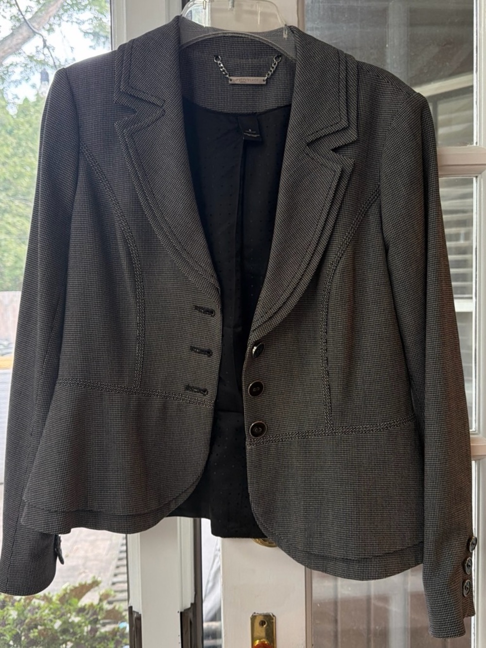White House Black Market Gray Tailored Blazer